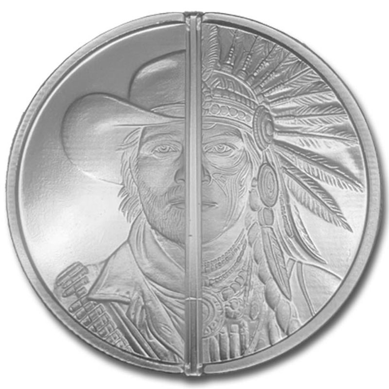 1 oz Silver Round (Divisible Western Warrior)