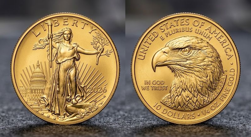 Gold American Eagle 1/4oz - Current Year