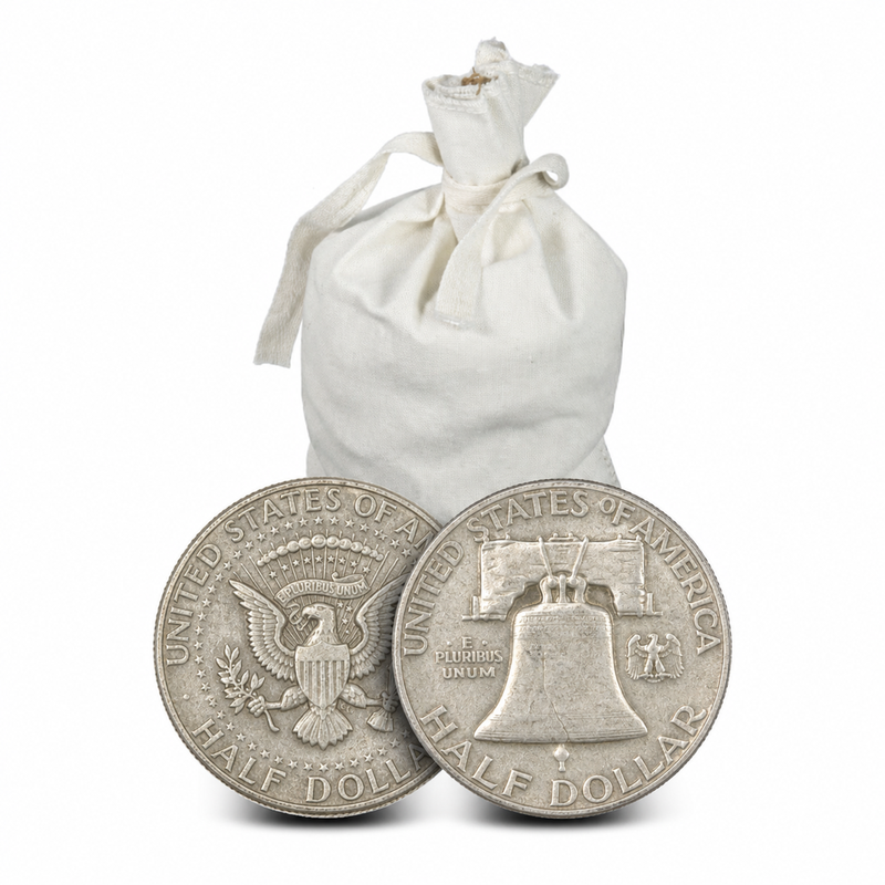 90% Silver Bag (Mixed Halves) view 2