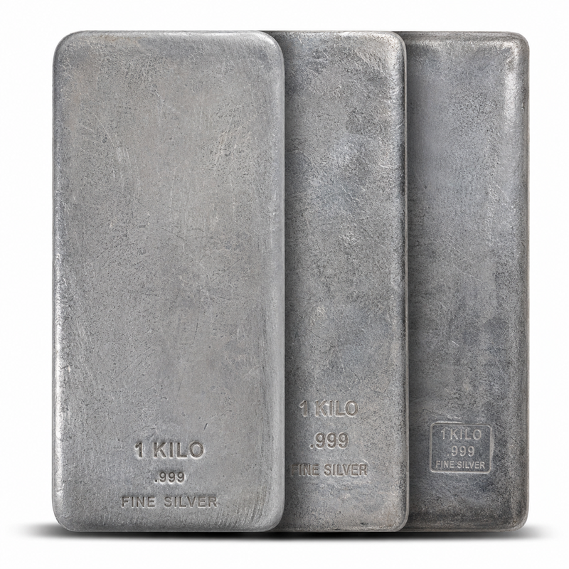 1 Kilo Silver Bar (Mixed/Secondary) view 2