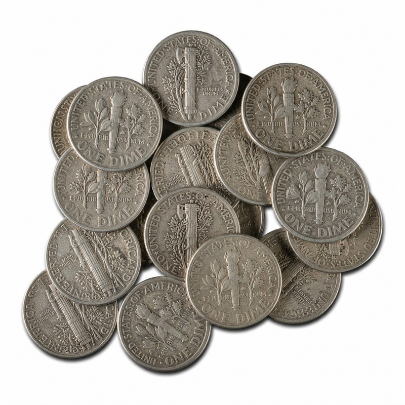 90% Silver Bag (Mixed Dimes) view 2