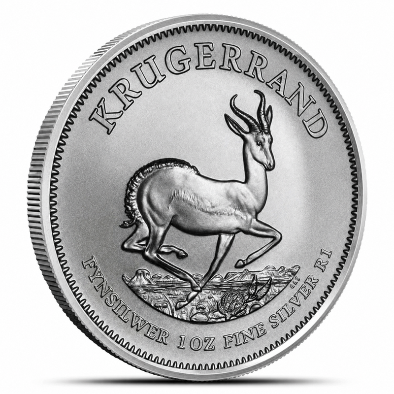 1 oz South African Silver Krugerrand (Any Dates)