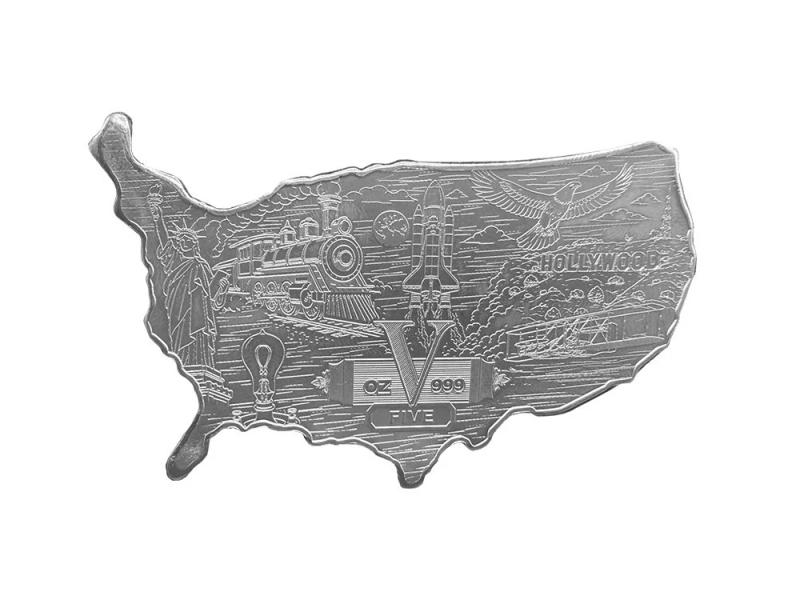 5 oz Silver Bar (USA 250th Limited Edition) view 2