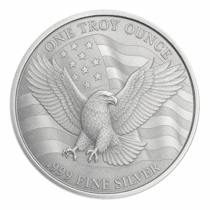 1 oz Silver Round (Trump Fight) view 2
