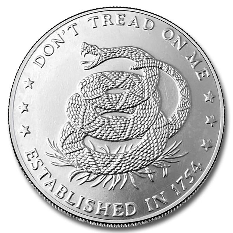 1 oz Silver Round (Don't Tread on Me)