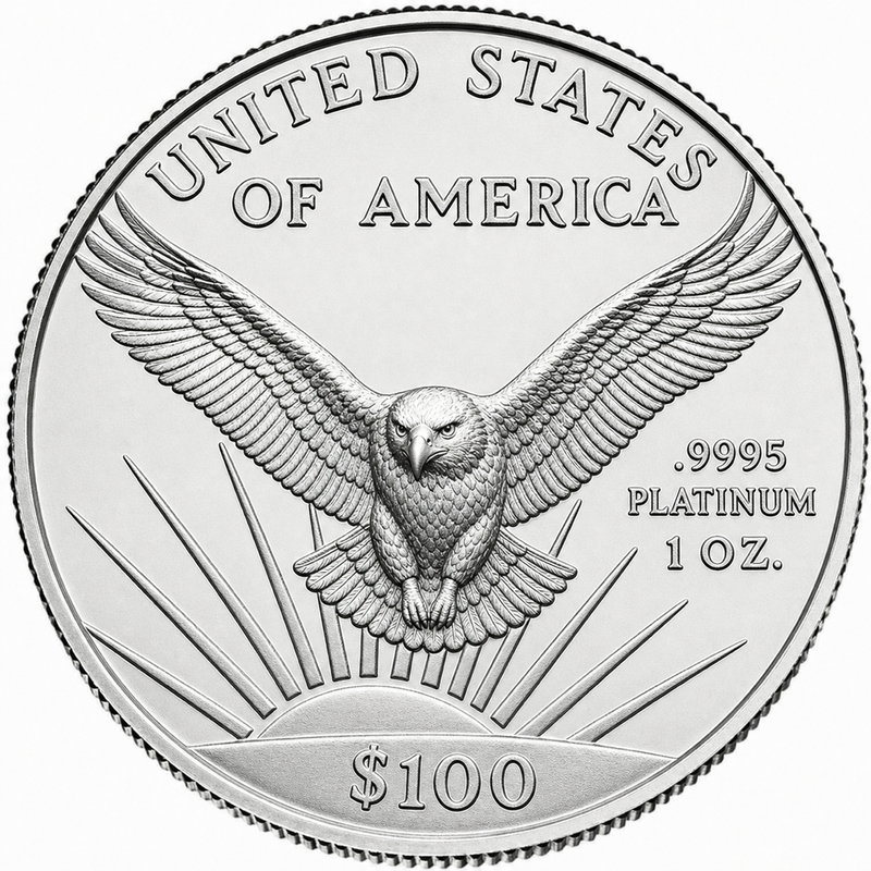 1 oz American Platinum Eagle view 2
