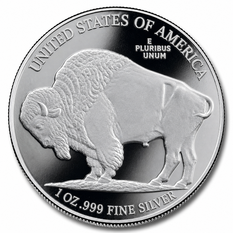 1 oz Buffalo Silver Round view 2