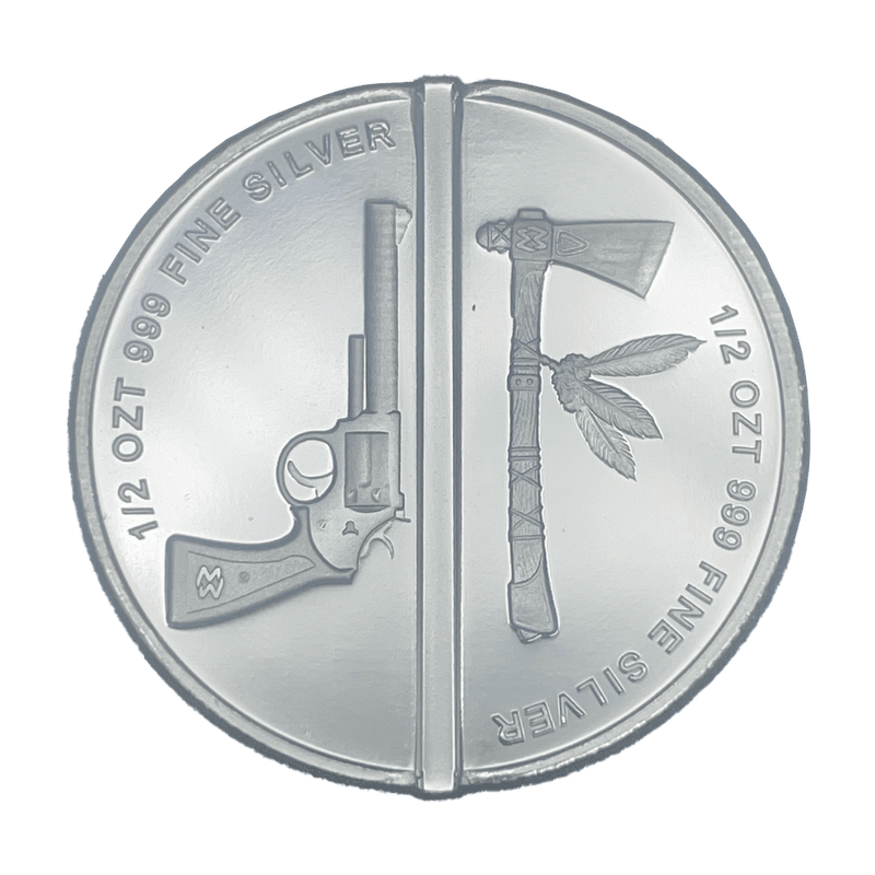 1 oz Silver Round (Divisible Western Warrior) view 2