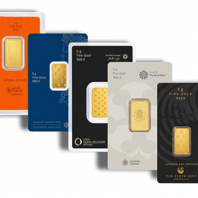 Gold Bar 5 Gram Sealed & Random Brand view 2