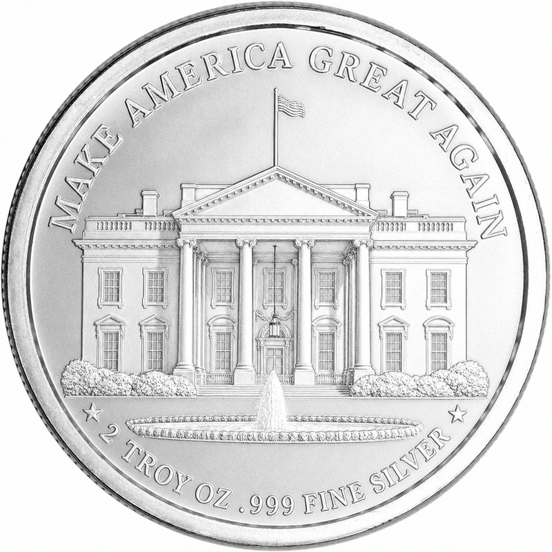 2 oz Silver Round (Donald J. Trump) view 2