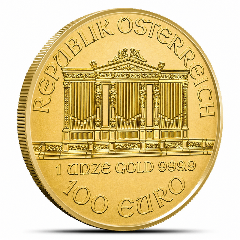 1 oz Austrian Gold Philharmonic view 2