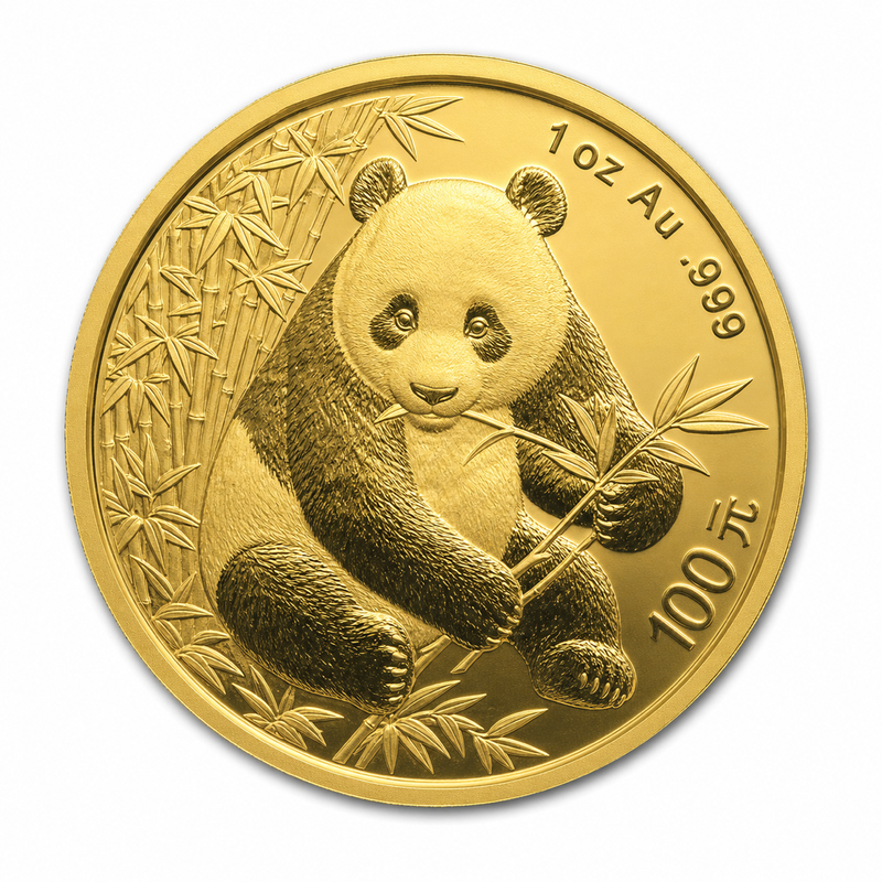 1 oz Chinese Gold Panda (Sealed) view 2
