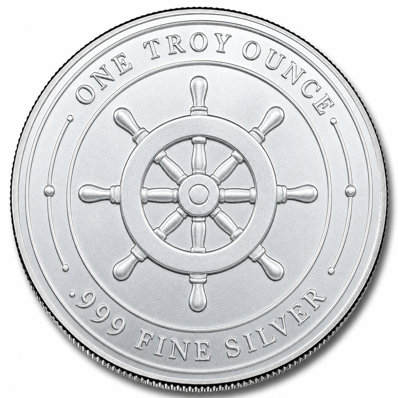 1 oz Silver Round (Steamboat Willie Captain) view 2