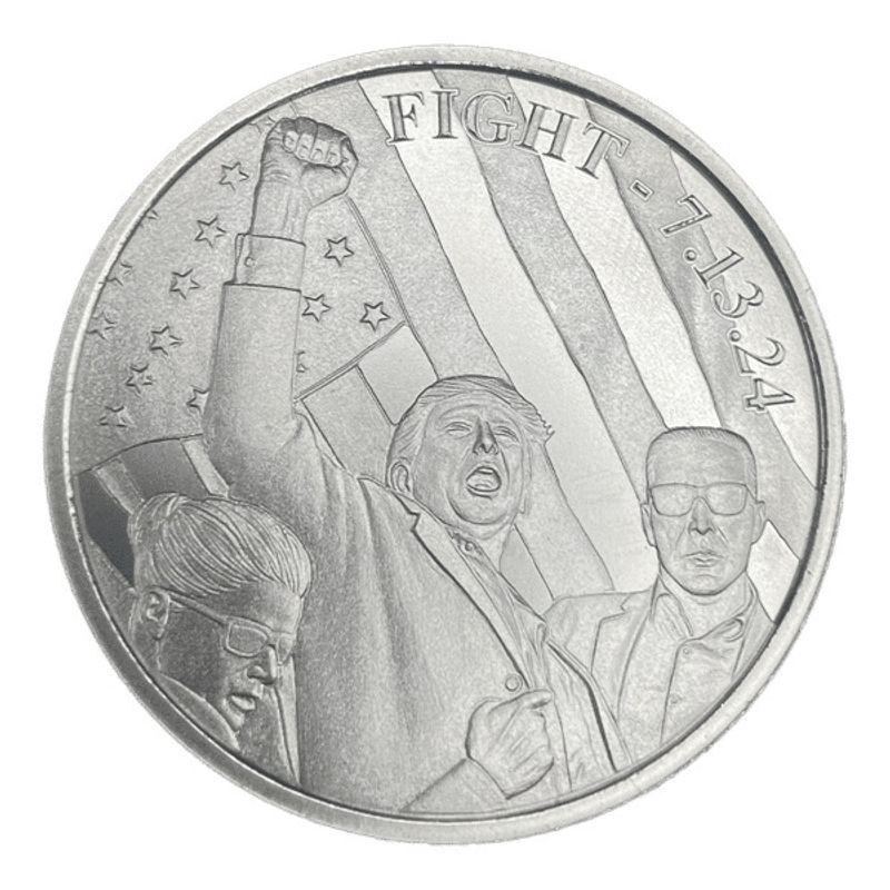 1 oz Silver Round (Trump Fight)