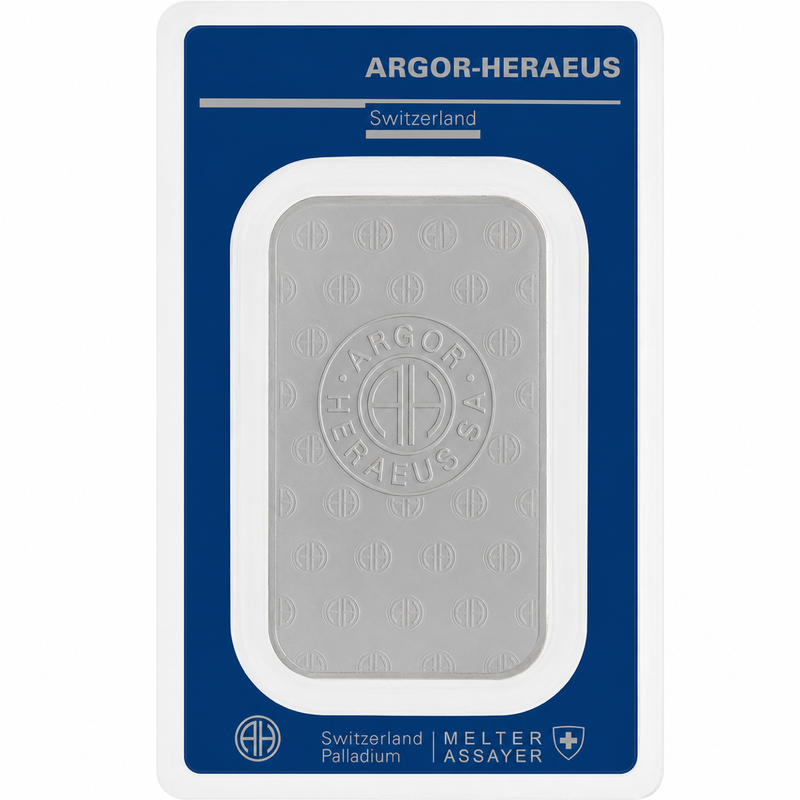 1 oz Palladium Bar (Sealed/Carded Any Brand) view 2