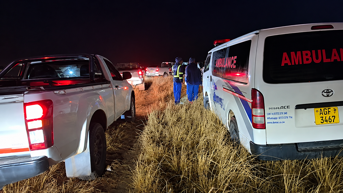 Police and emergency responders are at the scene in Marondera