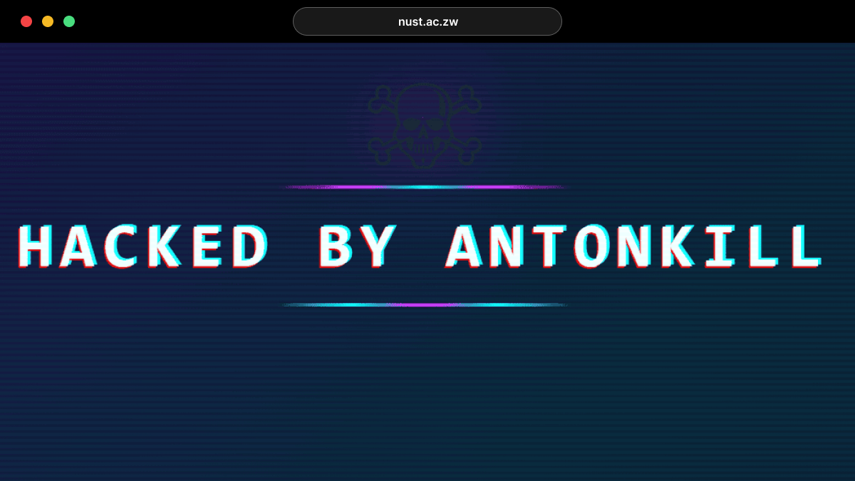 NUST Website Hacked by AntonKill
