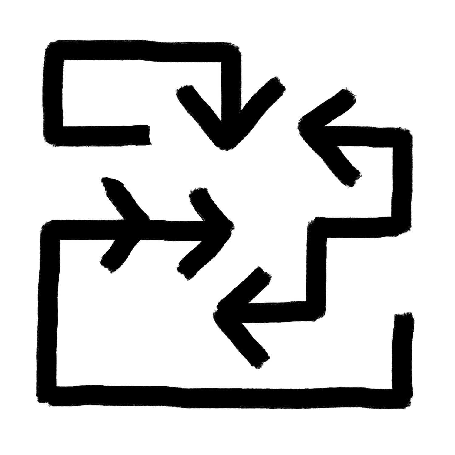 Square arrows sigil
