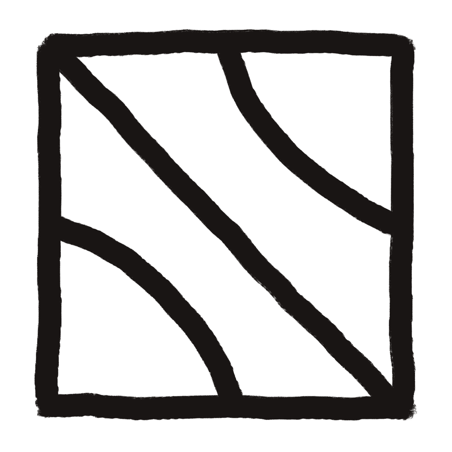 square sigil with waves through it