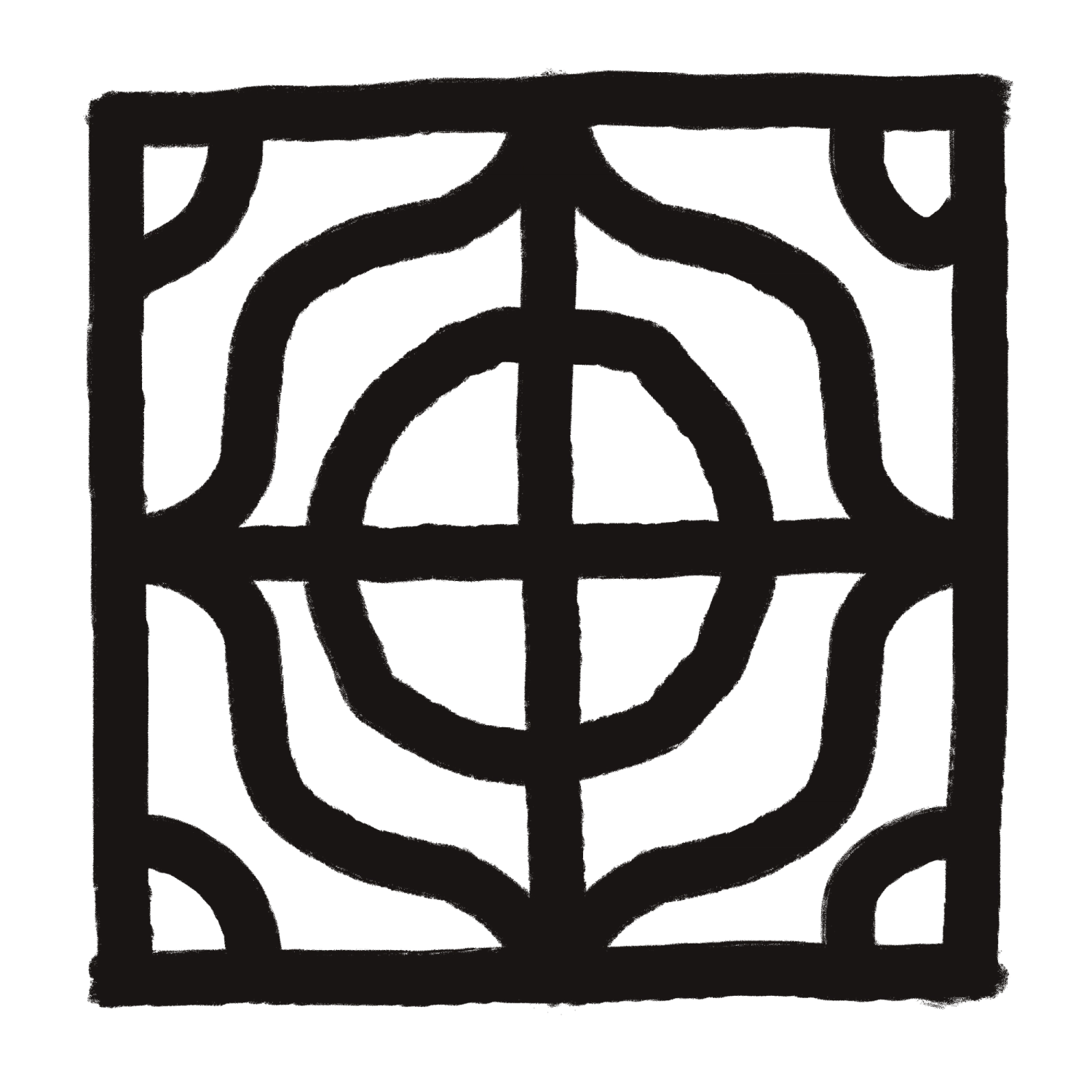 sigil with curvy lines.