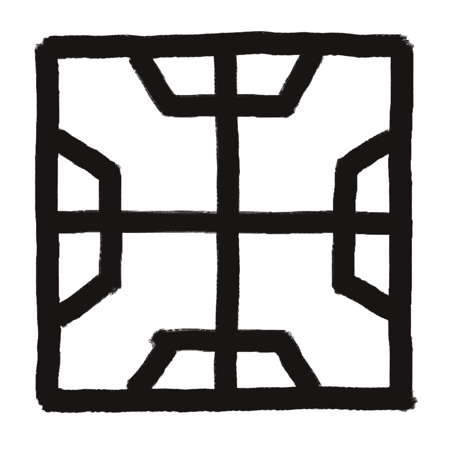 Sigil with lines and boxes