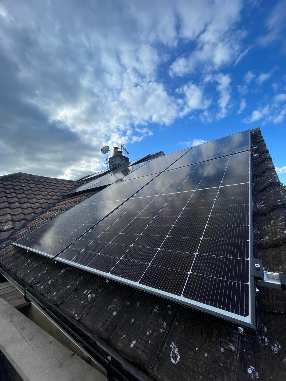 Solar panel installation