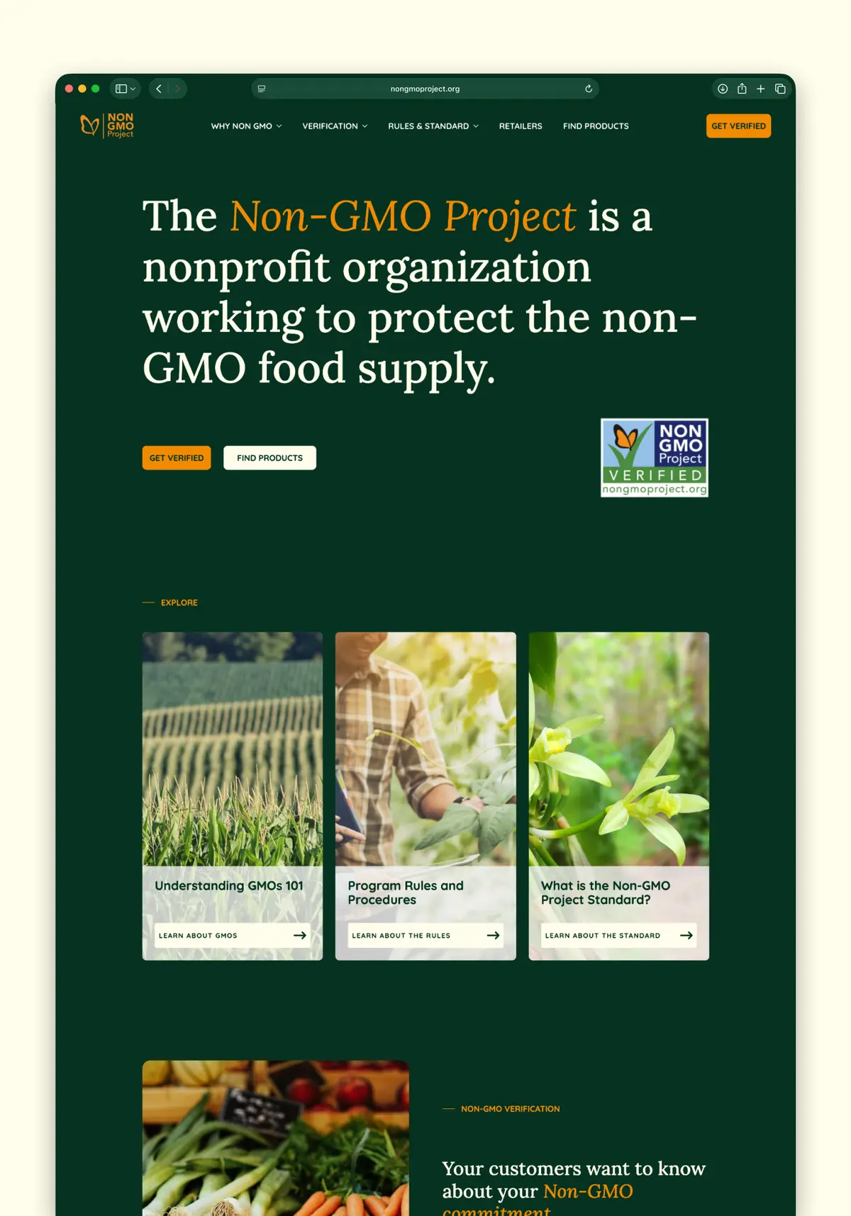 Non-GMO Project home page.