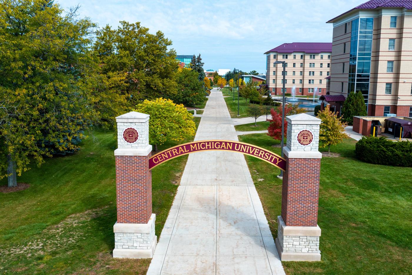 Arch on the Central Michigan University Campus