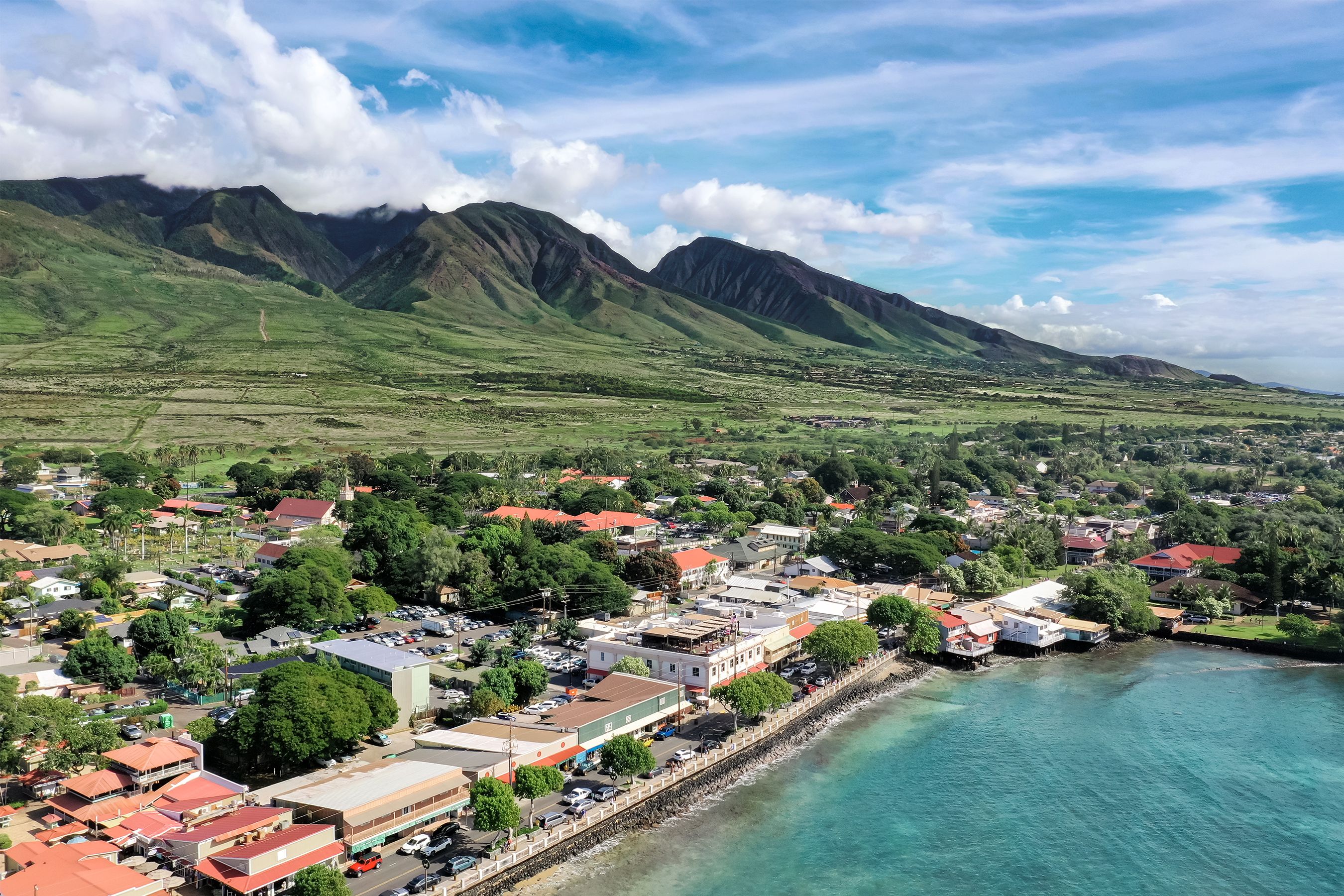 Mountains with Lahaina, Maui