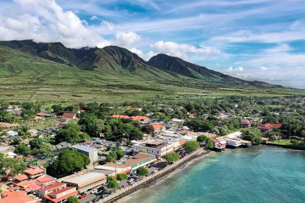 Mountains with Lahaina, Maui