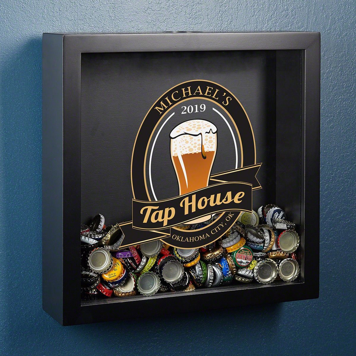 Bottle Cap Shadow Box