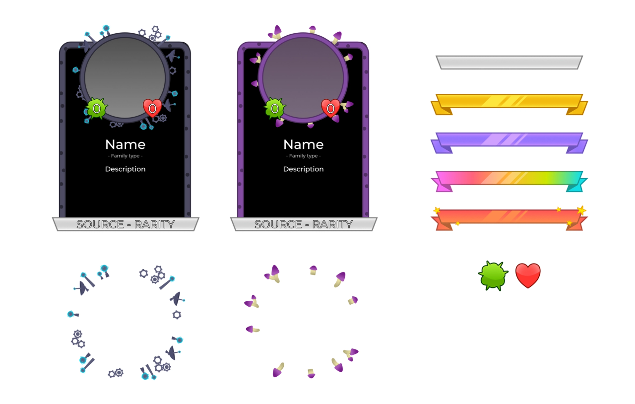 Card sprite components