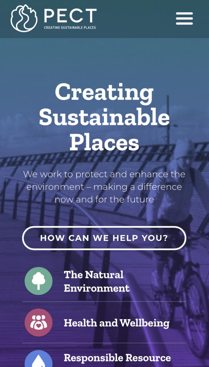 PECT Mobile Homepage