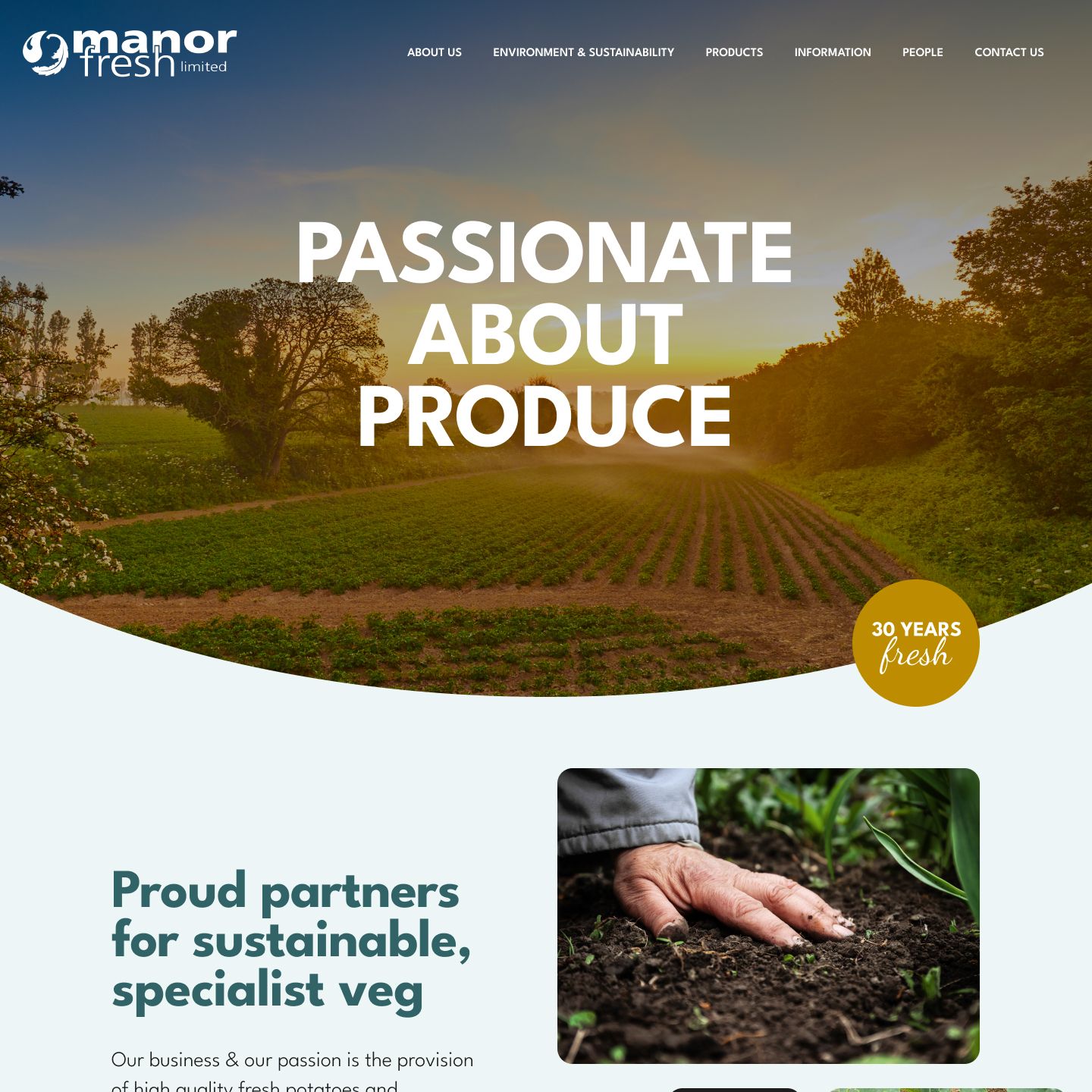 Manor Fresh Website