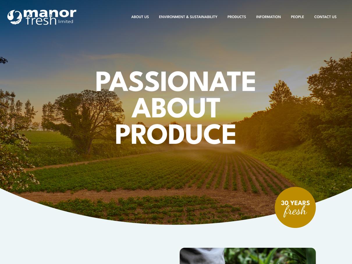 Manor Fresh Website
