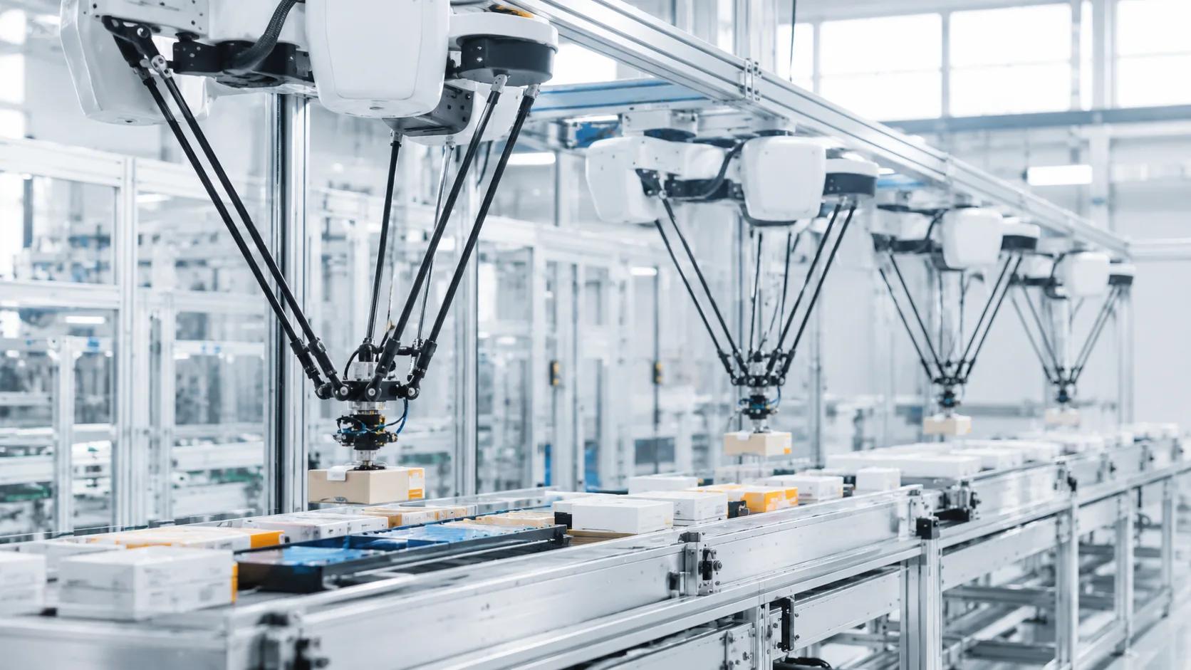 High-speed picking, packaging and parallel robotics
