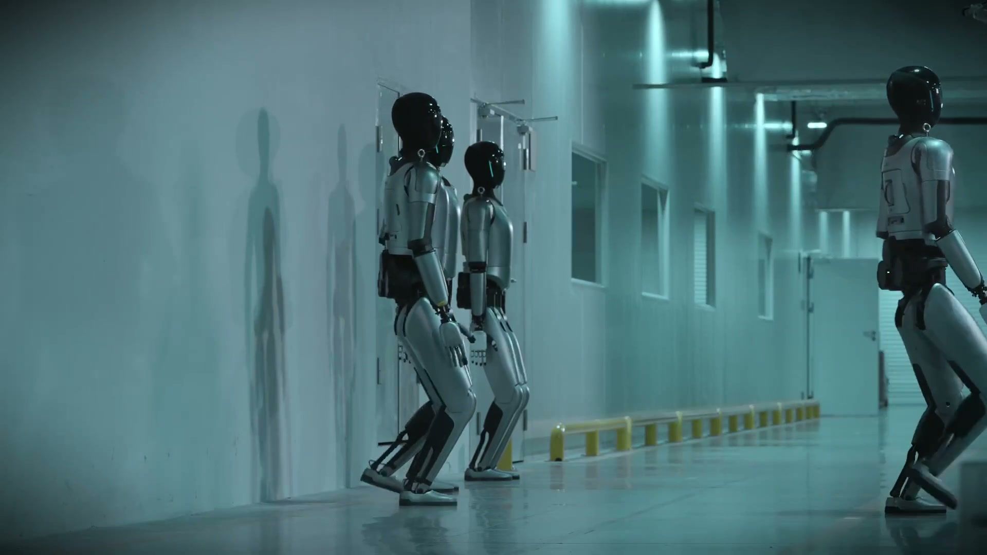 MagicBot humanoid robots working on a production line