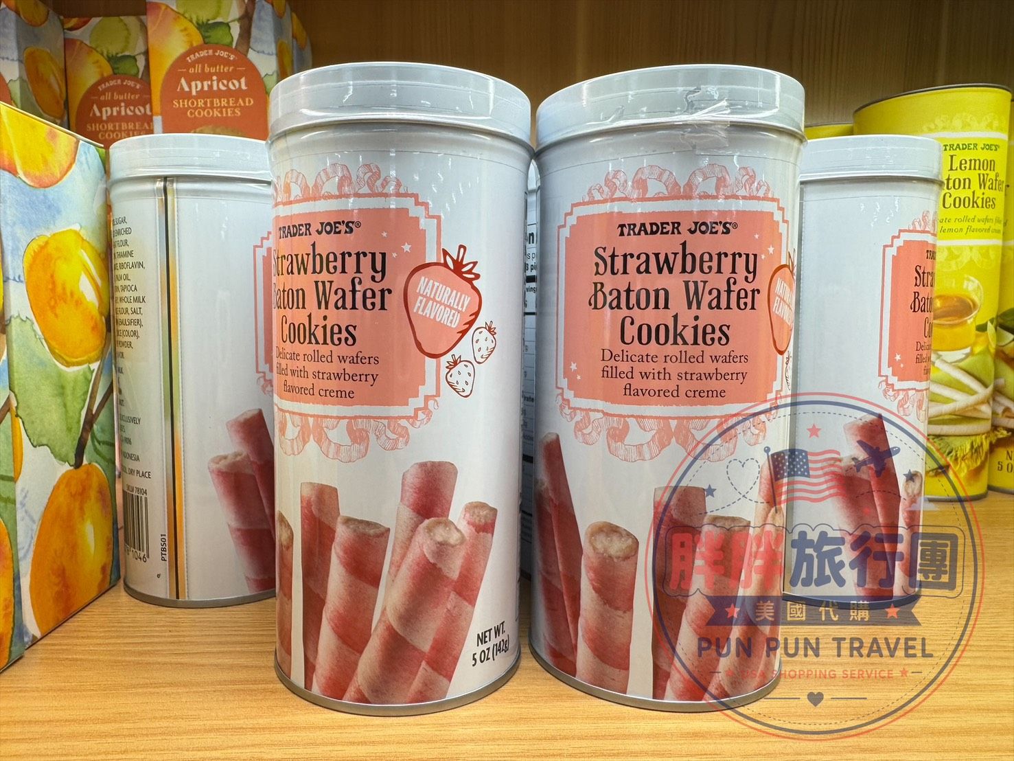 Trader Joe's 捲心威化餅乾 草莓 Strawberry