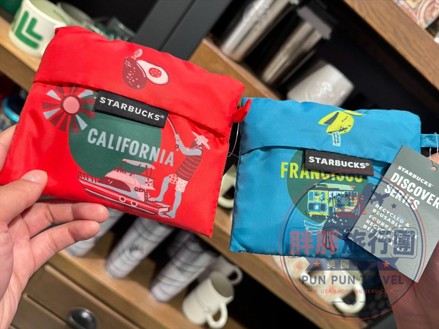 Starbucks Discover 系列環保購物袋 California