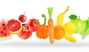 Vergleich der Kindergrößen mit Obst