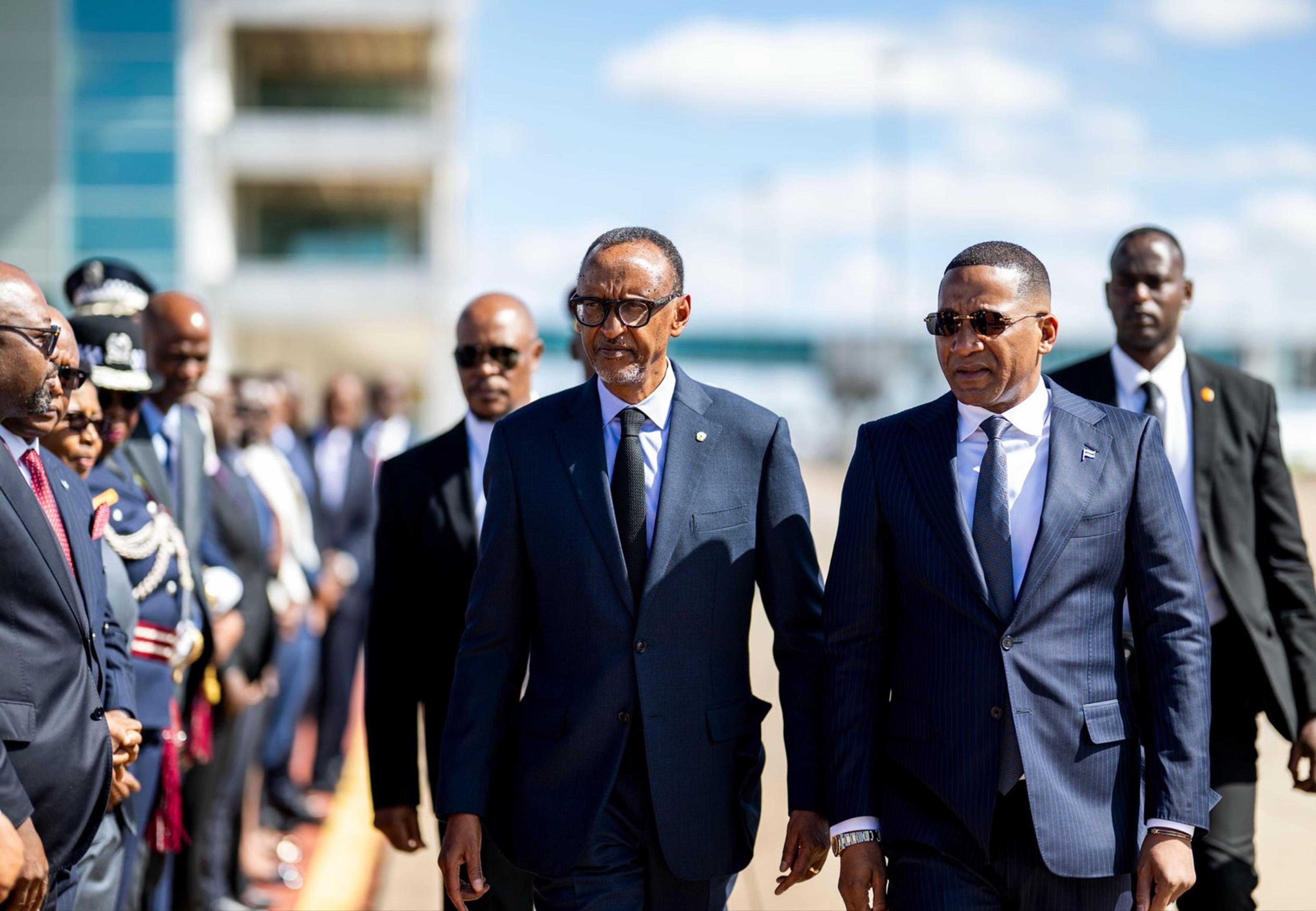 Kagame Lands in Botswana