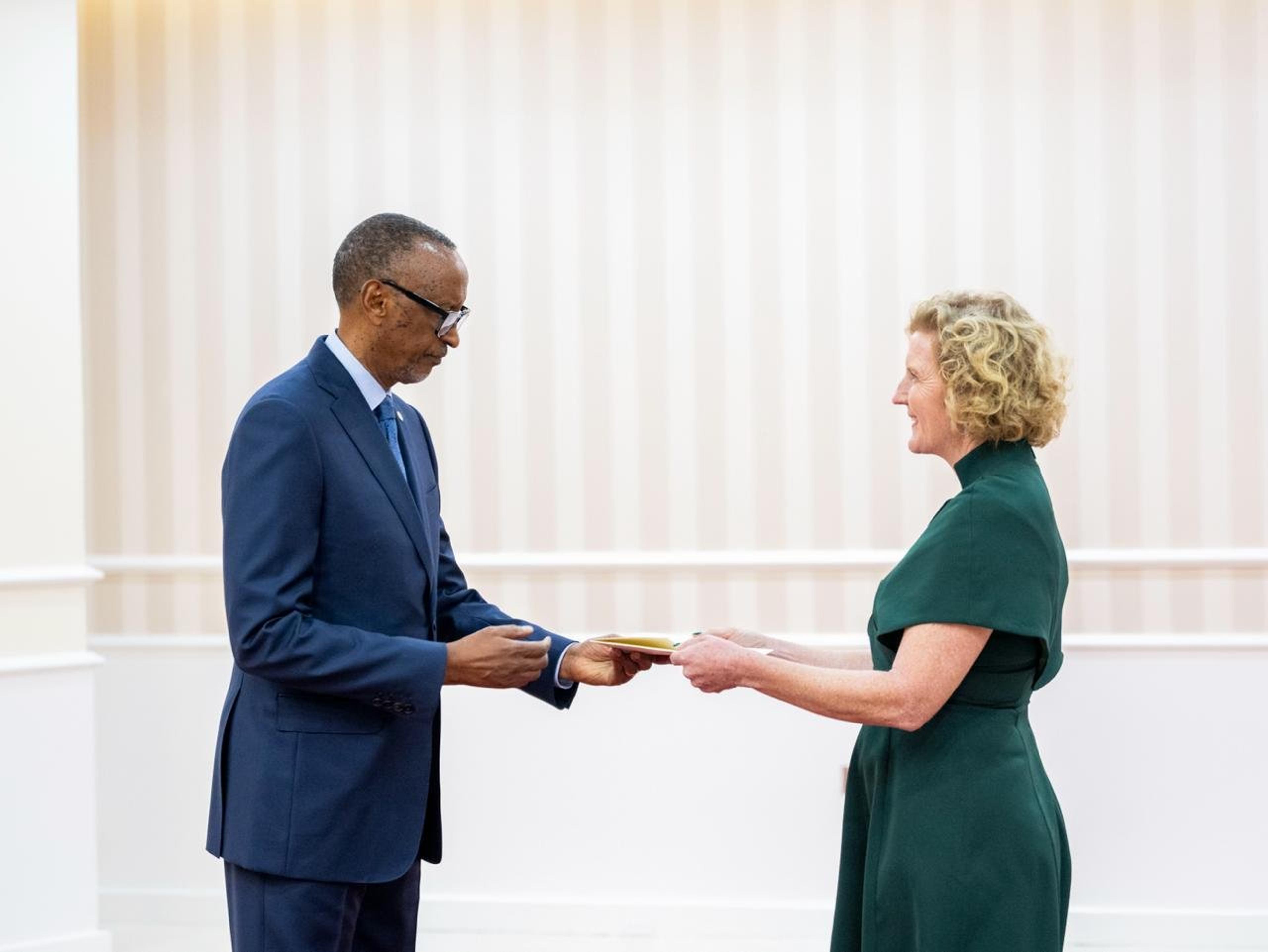 RWANDA: 20 Envoys Present Credentials to President Kagame in a Single Day