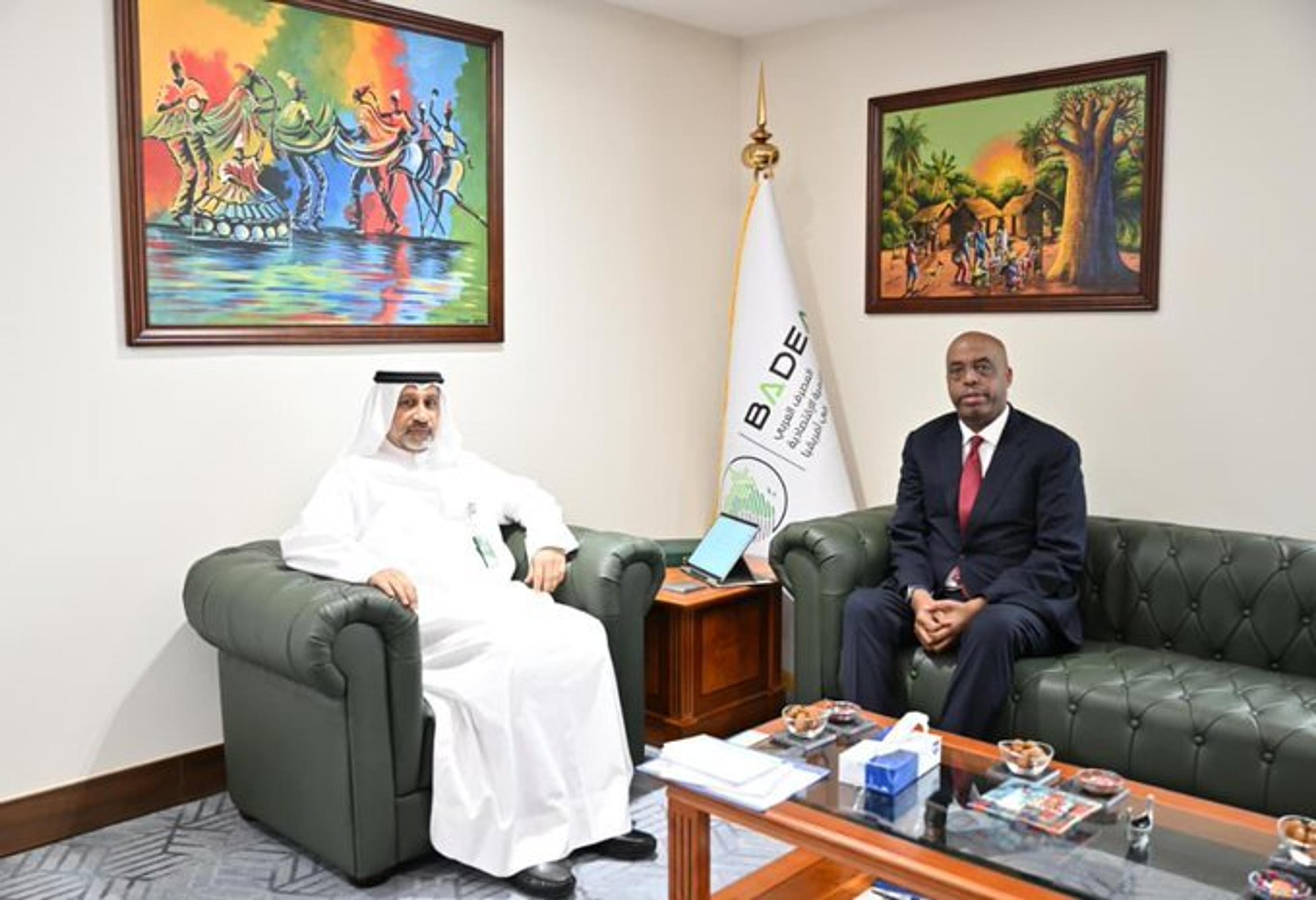 Rwanda's Ambassador to Saudi Arabia held talks with the President of the Arab Bank for Economic Development in Africa
