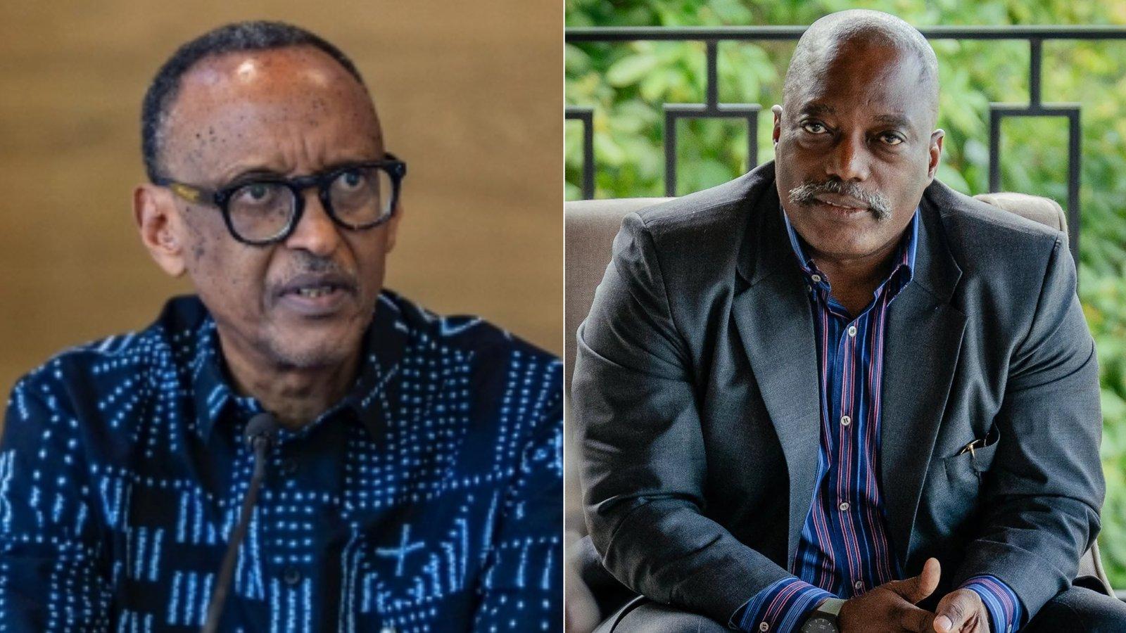 RWANDA: KAGAME says he would welcome anyone seeking a stable DRC, including former president Kabila