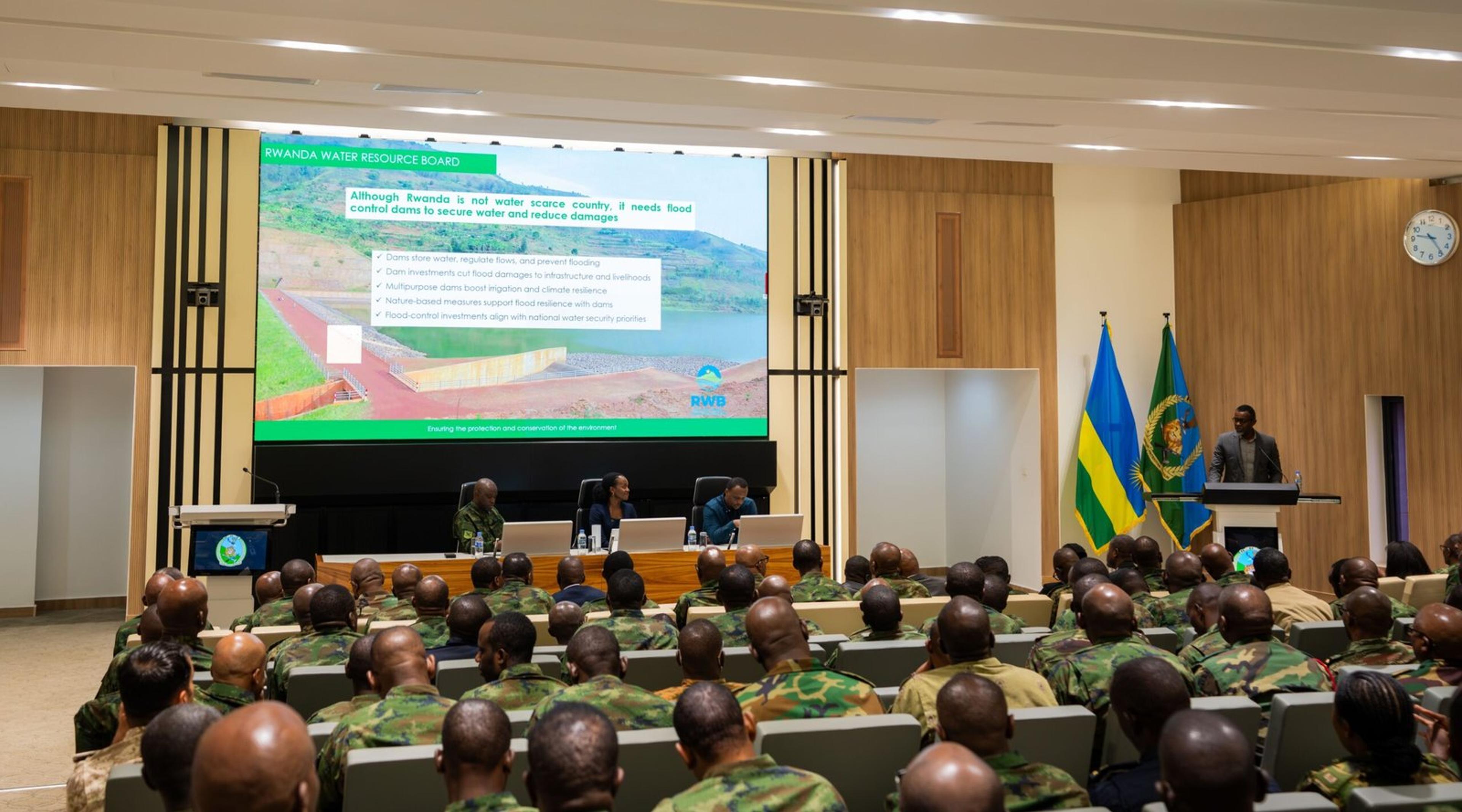 Military students on a study tour on climate change