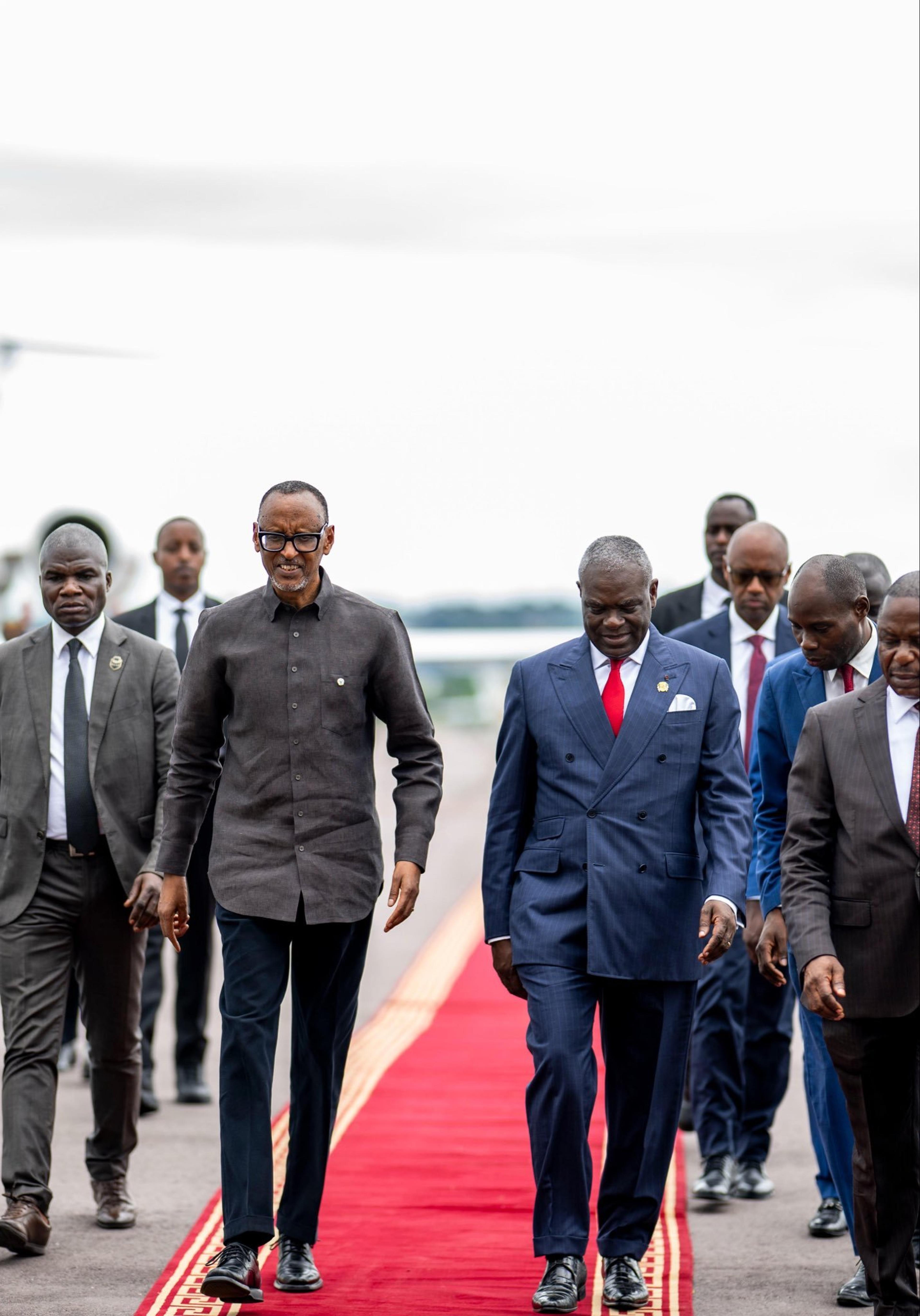 President Kagame is in Brazaville for Nguesso’s inauguration