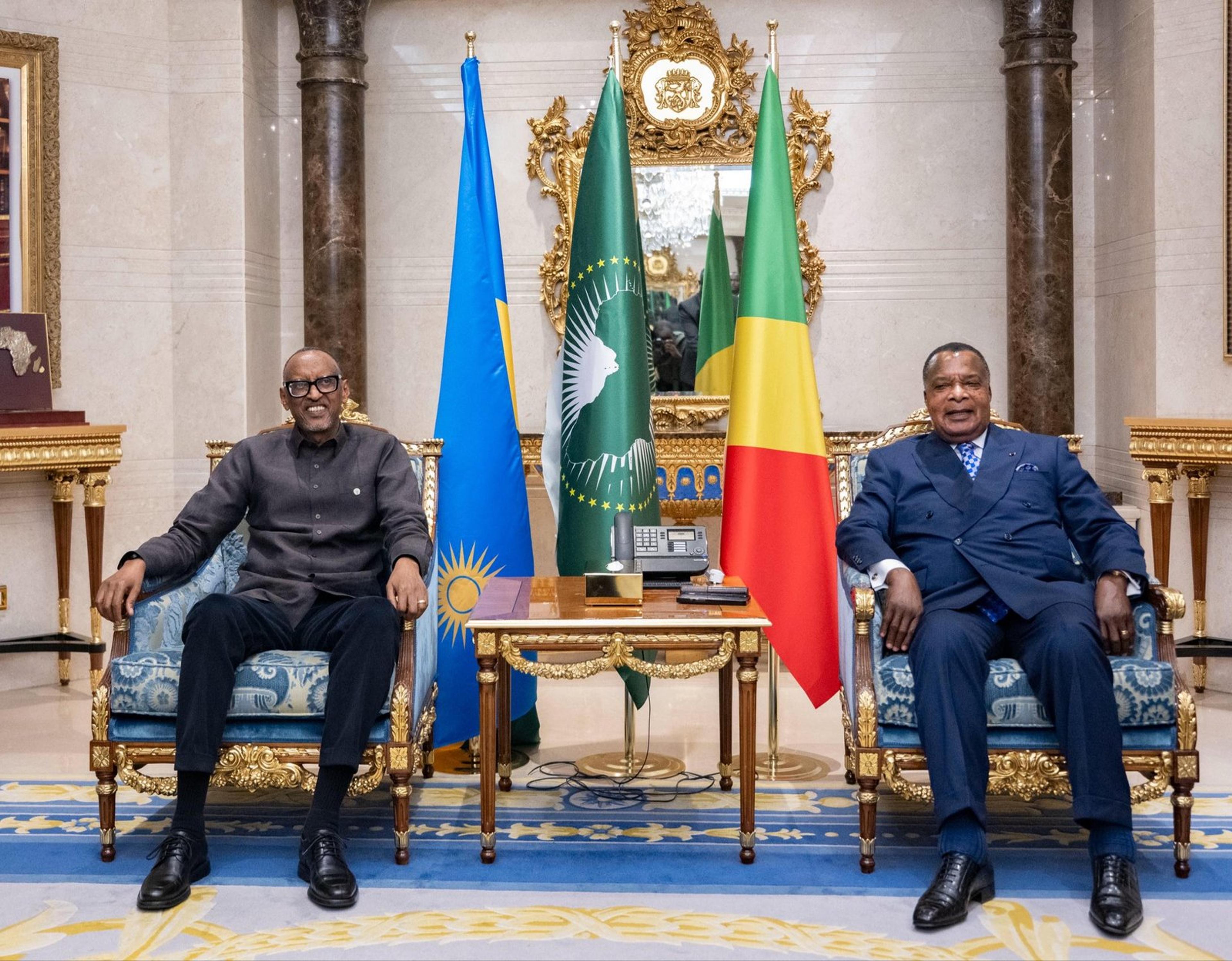 Kagame, Nguesso discuss bilateral relations