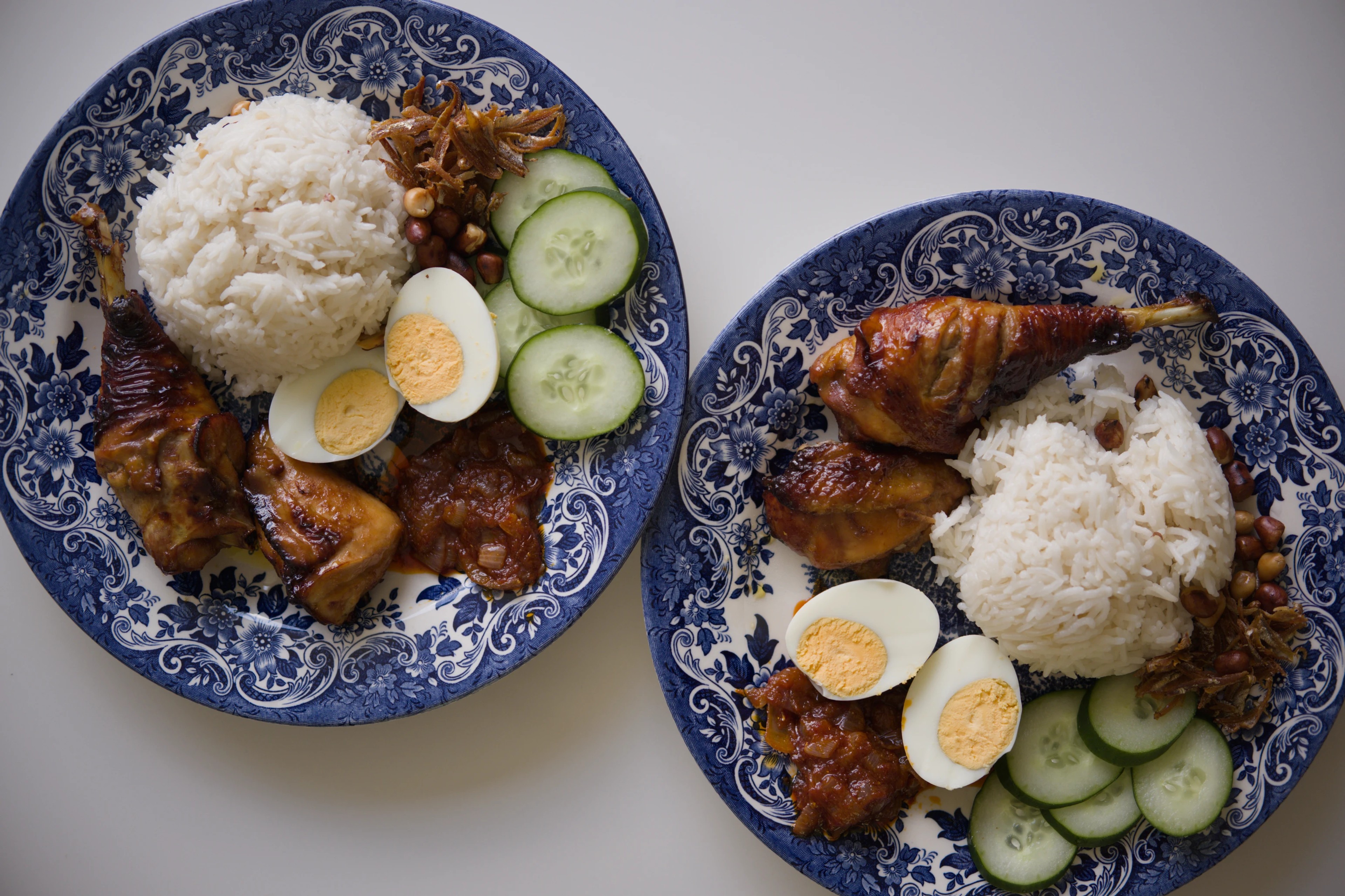 Nasi lemak breakfast