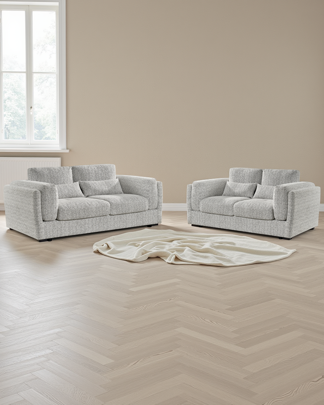 Rome Sofa Grey 3+2 Seater