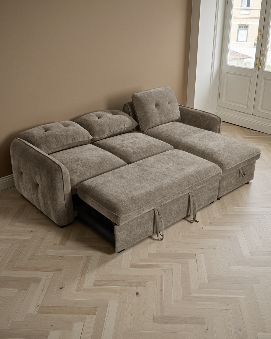 Liverpool Sofabed Brown Universal Corner